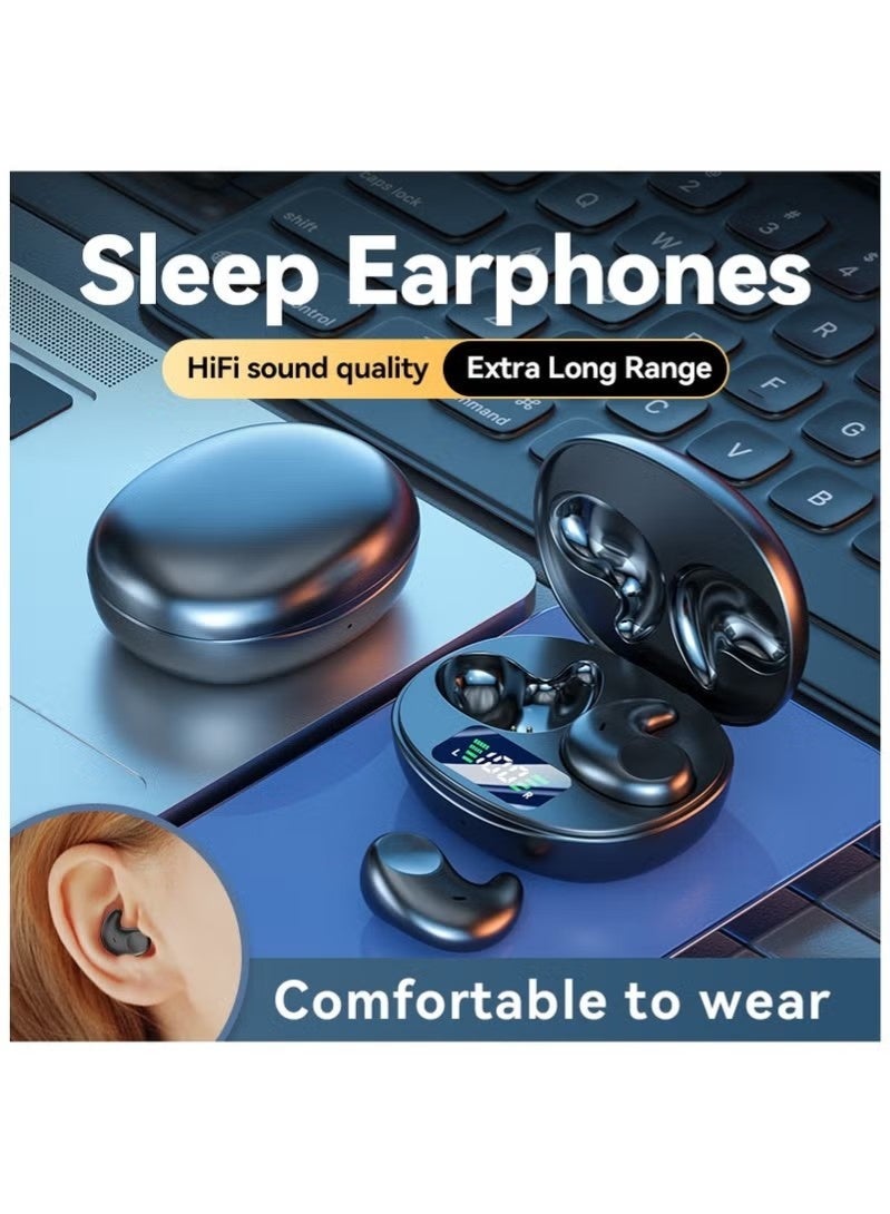 NexusTek Bluetooth Earbuds, Wireless Sleep Ear Buds, Invisible Noise Cancelling Headphones, Bluetooth 5.4 Sleeping Headset for Side Sleepers Small Ears Canal, Discreet in-Ear Tiny Earphones, for Apple/Huawei/Samsung etc. - Image 1